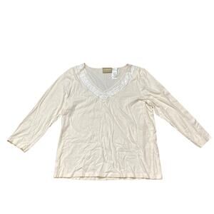 Y2k Lizwear White Top - Size L